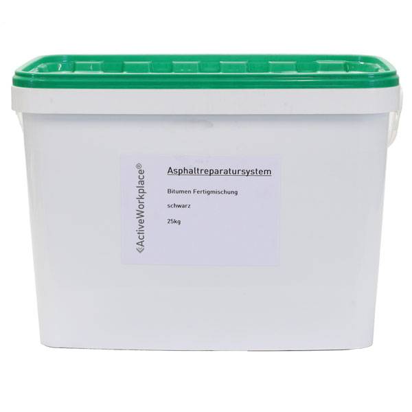 Bodenreparatur, Ashaltreparatursystem, gebrauchsfertig, schwarz, 25 kg