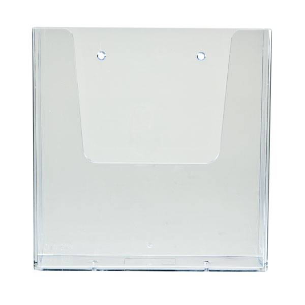 Prospektkorb Wand DIN A4 hochformat, Prospekthalter zur Wandmontage, transparent