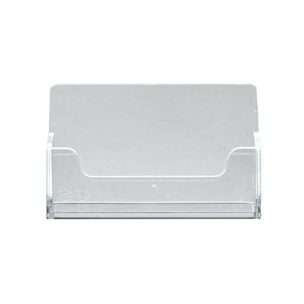 Visitenkartenhalter Tisch, im Querformat, transparent, (LxBxH): 95x54x19 mm