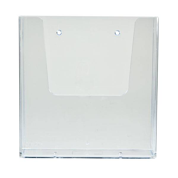 Prospektkorb Wand DIN A5 hochformat, Prospekthalter zur Wandmontage, transparent