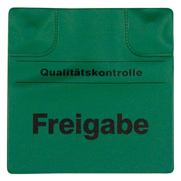 Magnetische Kennzeichnungspads 'Freigabe', grün, Mindestabnahme: 10 Stck., 11x11cm