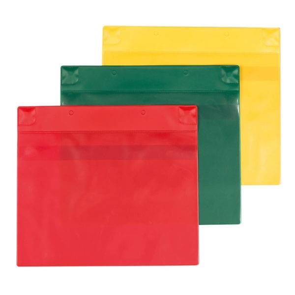 Magnettaschen aus Kunststofffolie, Mindestabnahme: 10 Stck, Regenschutzklappe, 31,0x27,5cm Version: 3 - grün