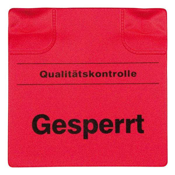 Magnetische Kennzeichnungspads 'Gesperrt', rot, Mindestabnahme: 10 Stck., 11x11cm