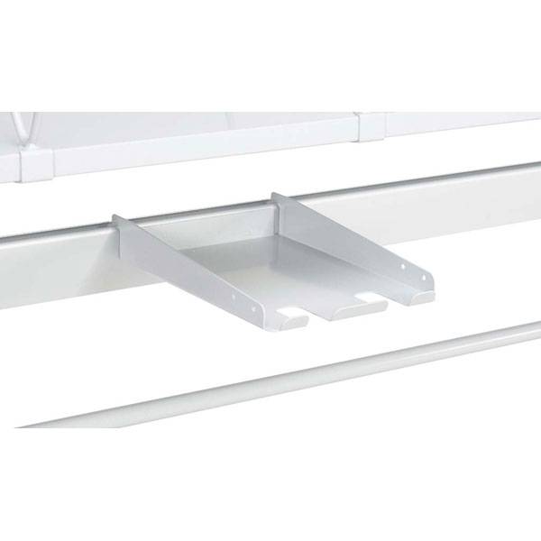 Packtisch Zubehör, Stahlablage für Papier im Format DIN A4