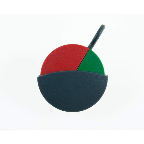 Frei-/Besetztanzeigen OCEAN, Farbe: dunkelgrau, rot/grün, drehbar, Durchm.: 3,5 cm