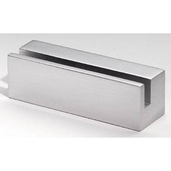 Wandhalter CLEAR, Aluminium, inkl. Befestigungsmaterial, Maße: 8,0 x 2,5 x 2,5 cm