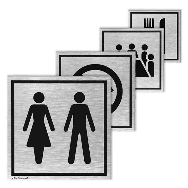 Piktogramm rund, verschiedene Symbole, BxH 11,0 x 11,0 cm, inkl. Klebepads Version: 06 - Konferenzraum