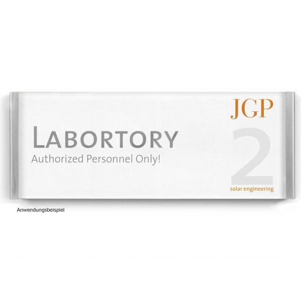 LITE Türschilder, aus Acrylglas u. Stahl, Größe:15,2 x 6,1 x 0,5 cm