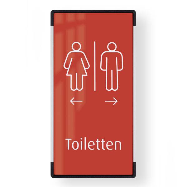 Türschild, Signcode Wall, für Papiereinleger, 10,5 x 21,0 x 1,2 cm