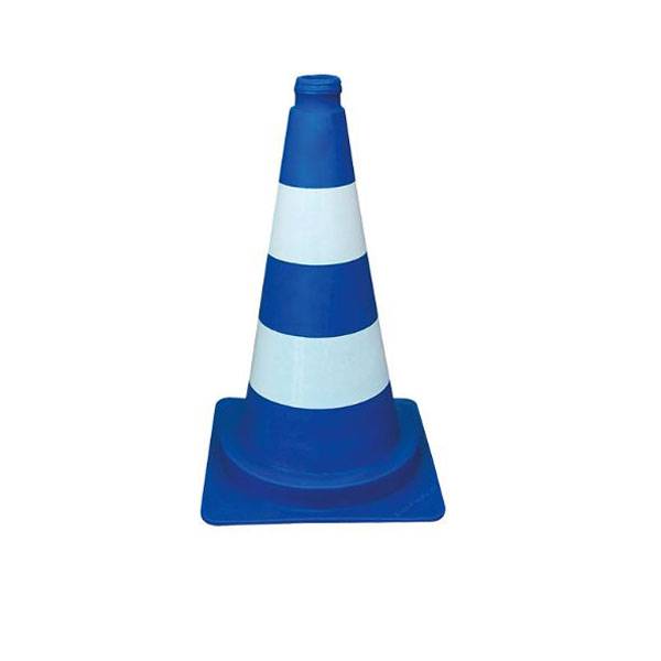 Leitkegel blau/weiß tagesleuchtend, 50,0 cm