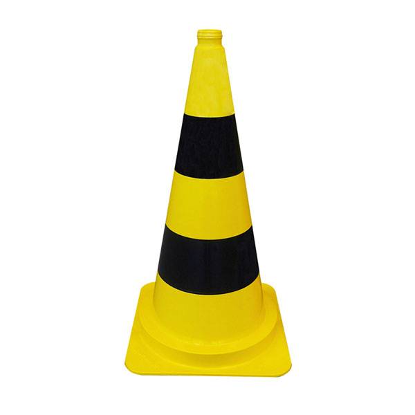 Leitkegel gelb/schwarz tagesleuchtend, 50,0 cm