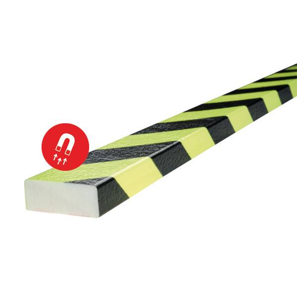 SHG Knuffi Flächenschutz Typ D, neon/schwarz, 100,0 x 5,0 x 2,0 cm