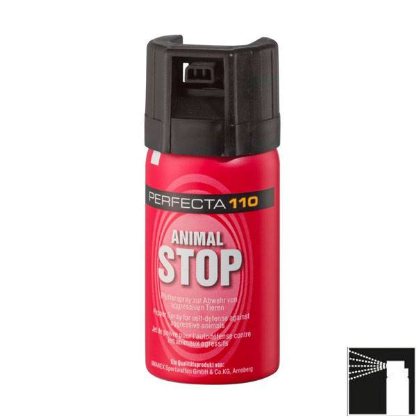 PERFECTA Animal Stop 110 Pfefferspray, konischer Strahl, 40 ml
