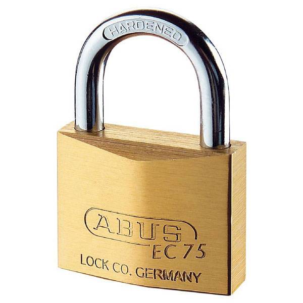 Sicherheitsschloss ABUS, Messing-Hang-Schloss 7575/40, Messingkörper, Stahlbügel, Gr. 4 cm