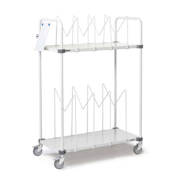 Packtisch Zubehör, Kartonhalter-Wagen, für versch. Kartonhöhen, inkl. 8 Kartonha