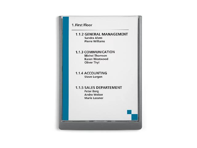 Durable Türschild 486737 (B x H) 210 mm x 297 mm Graphit 486737