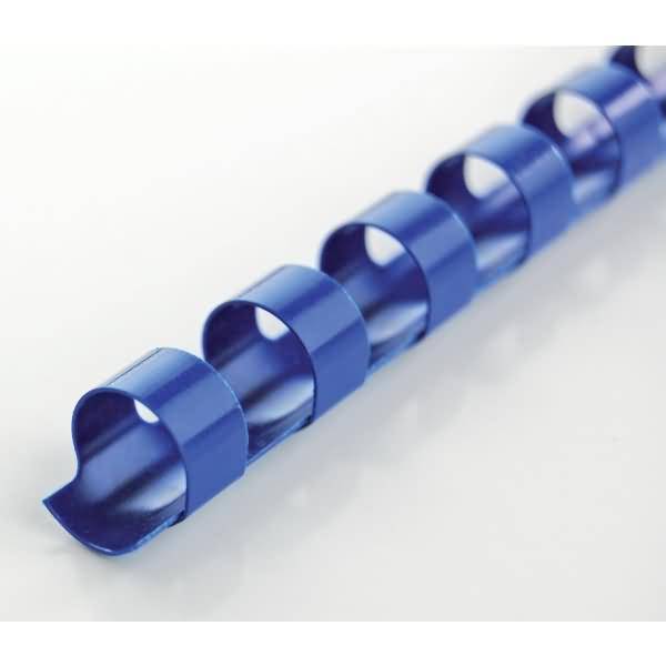 GBC Plastikbinderücken 4028234 DIN A4 8mm blau 100 St./Pack.