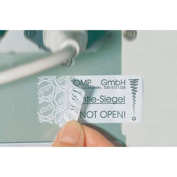 Avery-Zweckform L6112-20 Sicherheits-Etiketten Ø 40 mm Polyester-Folie Weiß 480 St. Permanent haftend Laserdrucker, Farblaserdrucker, Kopierer