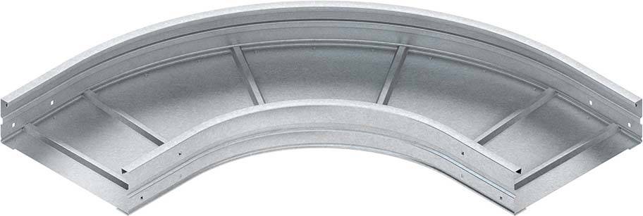 Niedax Bogen 90° für WRL 150x200mm bandverzinkt