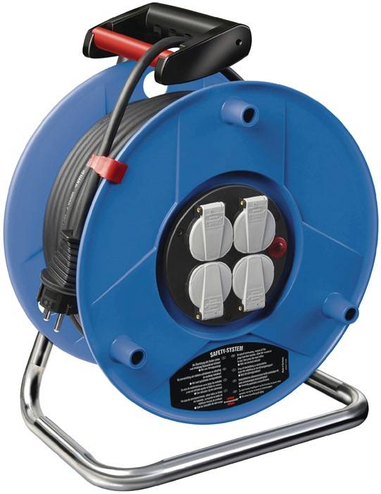 Brennenstuhl 1218050 Kabeltrommel 25.00 m Schwarz Schutzkontakt-Stecker