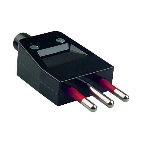 Bachmann 910.174 Schutzkontaktstecker Kunststoff 250V Schwarz IP20