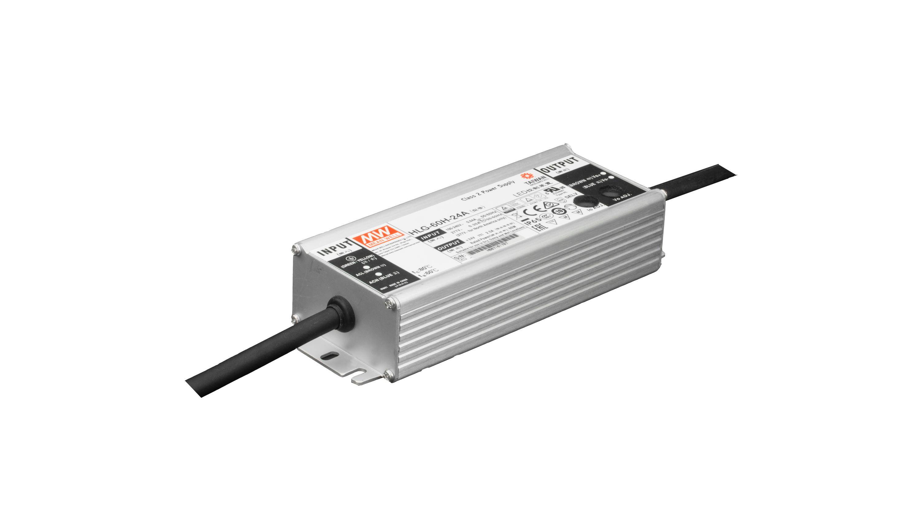 Meanwell LED-Treiber 24VDC 60W HLG-60H-24A