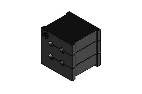 Icotek Kabeldurchführungstülle grau, 4x3-3mm KT 4/3 gr