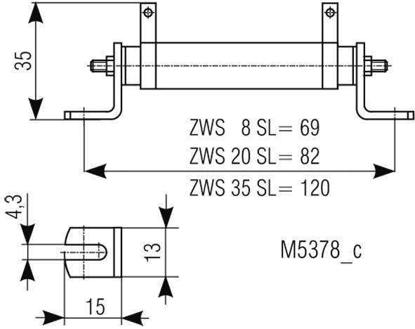 Dold&Söhne Vorwiderstand ZWS 20SL 1,5K-OHM