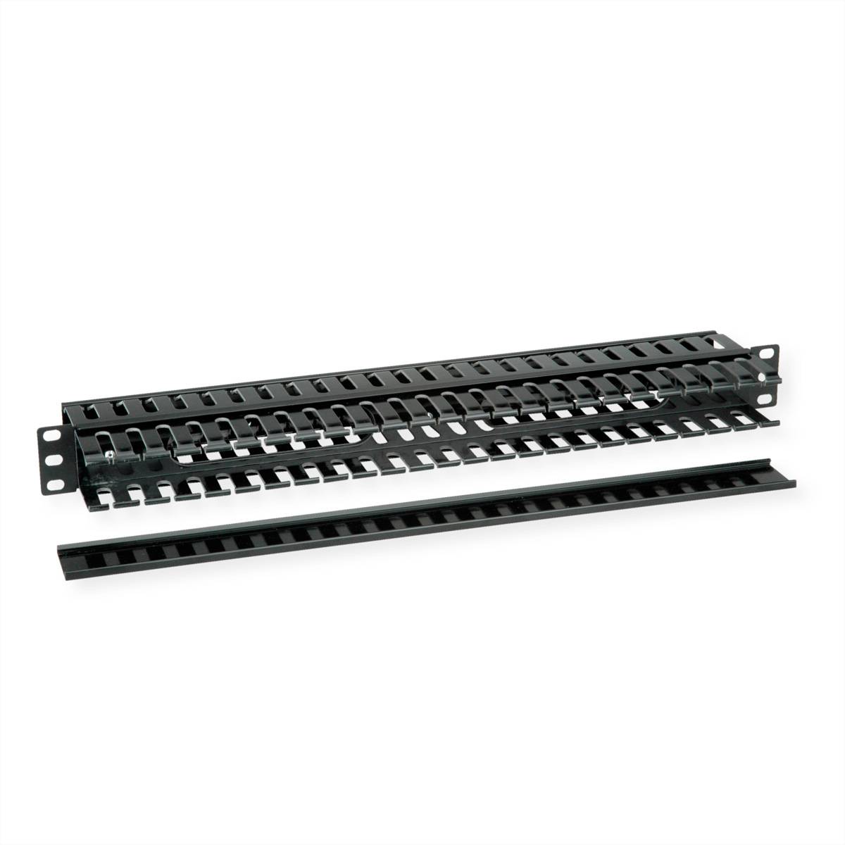 Value 26.99.0321 19 Zoll Netzwerkschrank-Luftleitblech 1 HE Tiefschwarz (RAL 9005)