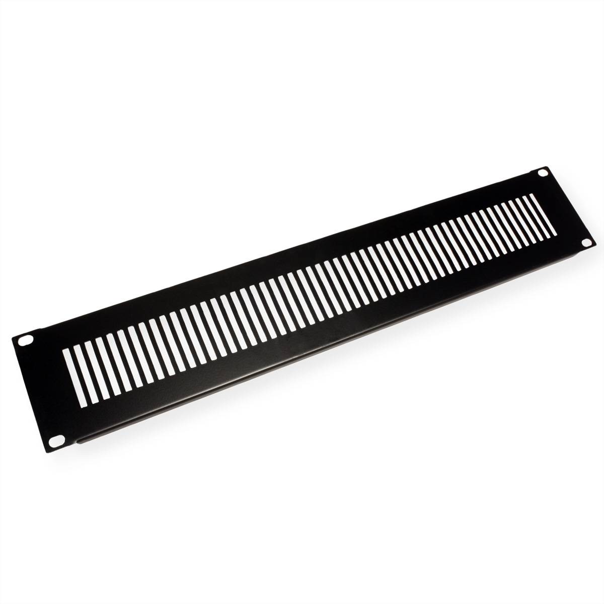 VALUE 19"-Belüftungs-Frontplatte 2 HE, schwarz