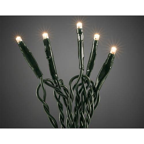 Micro LED-Lichterkette 100 flg. ww, grünes Kab. 6354-120