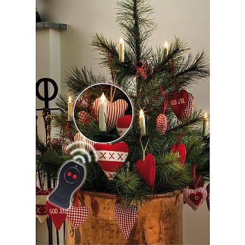 Konstsmide LED Weihnachtsbaum-Beleuchtung Batteriebetrieben Baumkerzen Warmweiß
