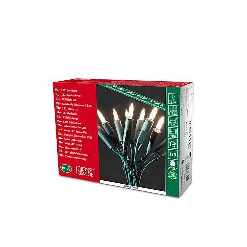 Konstsmide 6304-100 Mini-Lichterkette Innen EEK: F (A - G) netzbetrieben Anzahl Leuchtmittel 100 LED Warmweiß