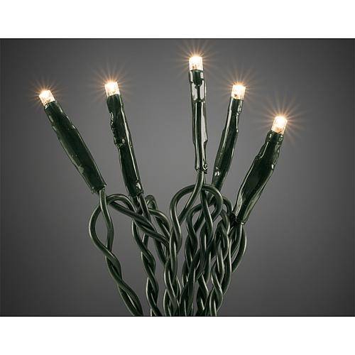 Micro LED-Lichterkette 10 flg. ww, grünes Kabel 6350-120