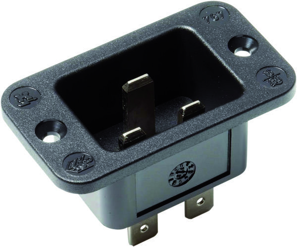 Bachmann 917.173 Kaltgeräte-Steckverbinder 767 Stecker Gesamtpolzahl: 3 16 A Schwarz 1 St.