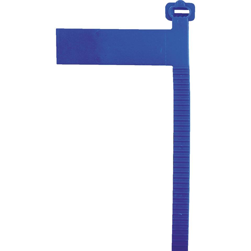 Kabelbinder mit Kennzeichnungsfeld, blau, Kunststoff, bis Ø 40mm, 9x170mm, 200/VE