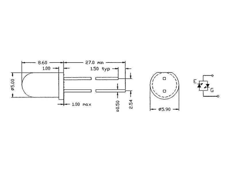 Kingbright LED doppelpolig, zweifarbig 5 mm diffus rot / grün