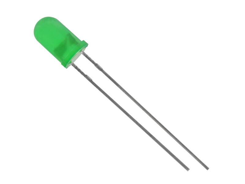 Kingbright LED 5 mm diffus grün 568 nm 20 mcd