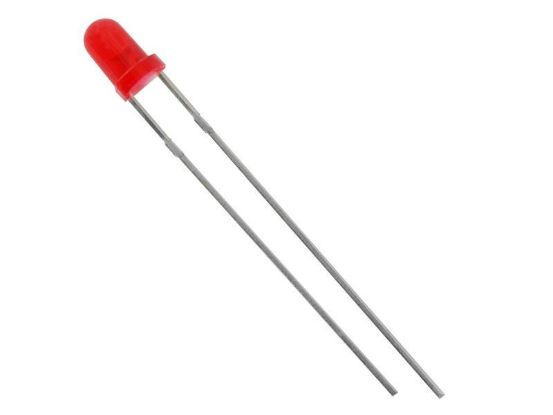 Kingbright LED bedrahtet Rot Rund 3 mm 1 mcd 40 ° 30 mA 1.7 V