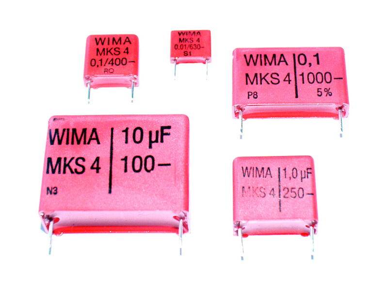 WIMA Polyester-Kondensator MKS 4 220 nF ± 10% 630 V Rastermaß 15,0 mm