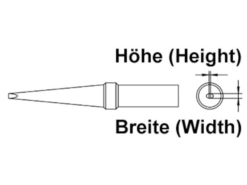 Weller Lötspitze lang 2 mm