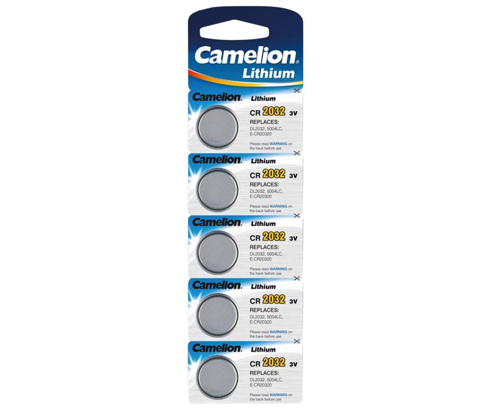 ChiliTec 17787 Lithium Knopfzelle CR2032 3V, 20x3,2mm, 5er-Blister
