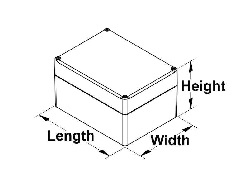 BOPLA Universalgehäuse, Euromas II, ABS, 82 x 60 x 57 mm, IP65, lichtgrau