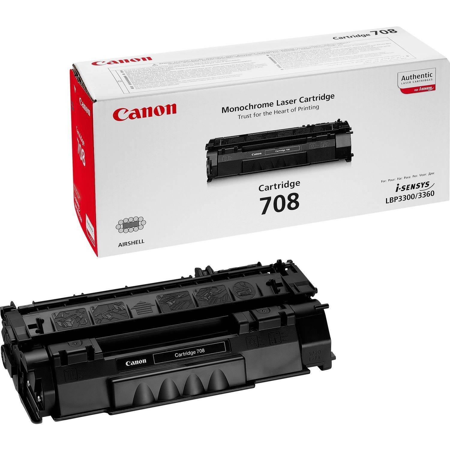 Canon Toner 708 Original Schwarz 2500 Seiten 0266B002