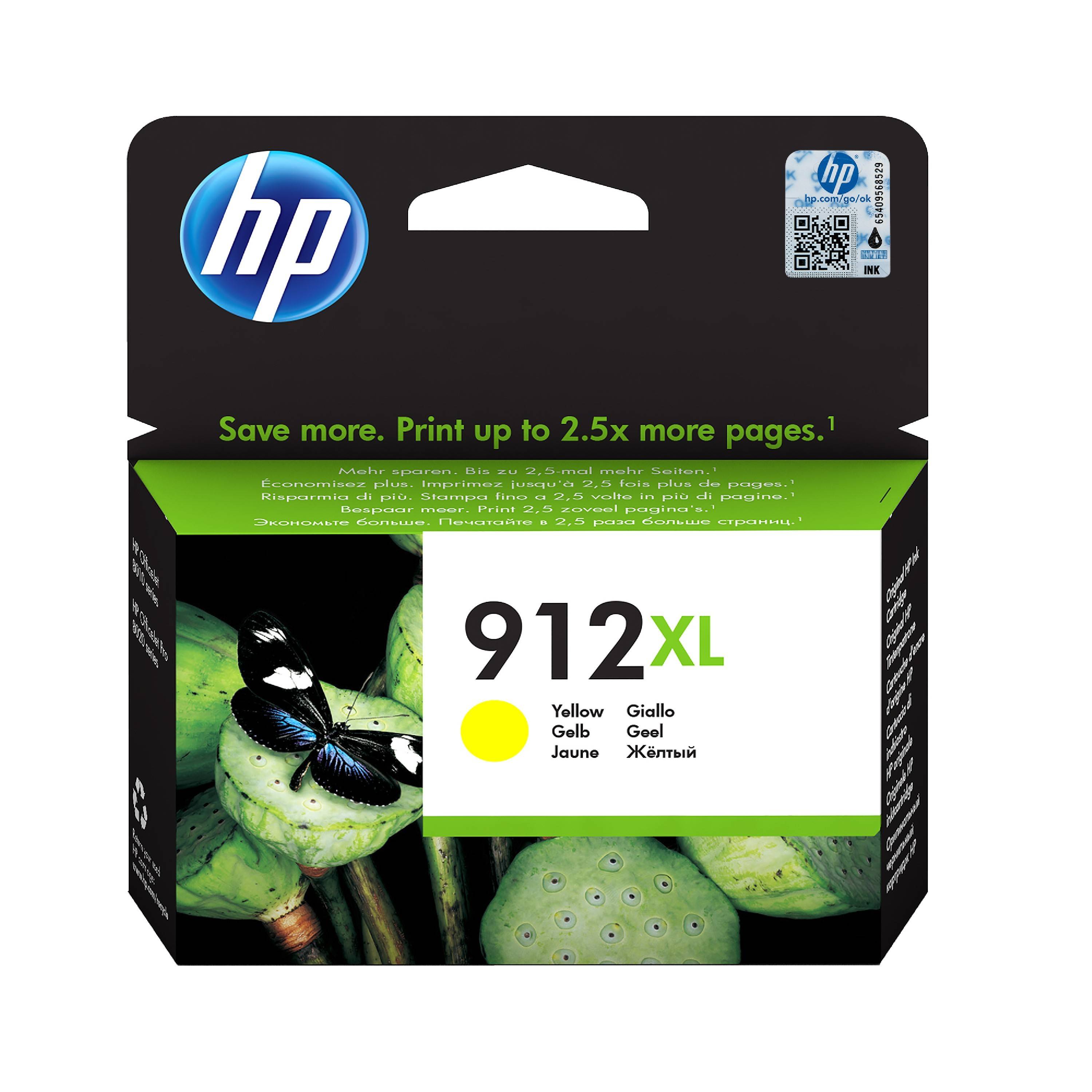 HP 912XL Druckerpatrone Original Gelb 3YL83AE Tinte