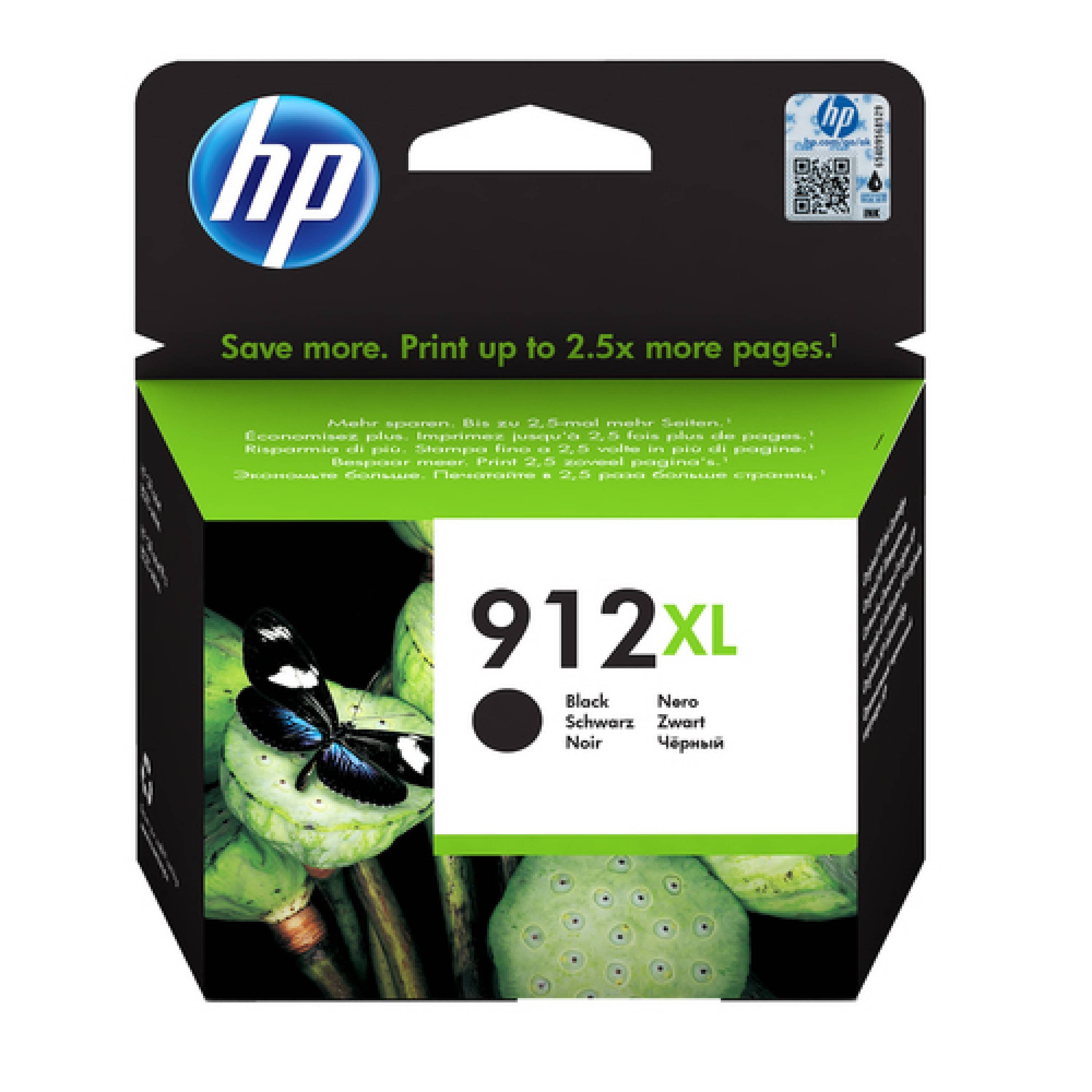HP 912XL Druckerpatrone Original Schwarz 3YL84AE Tinte