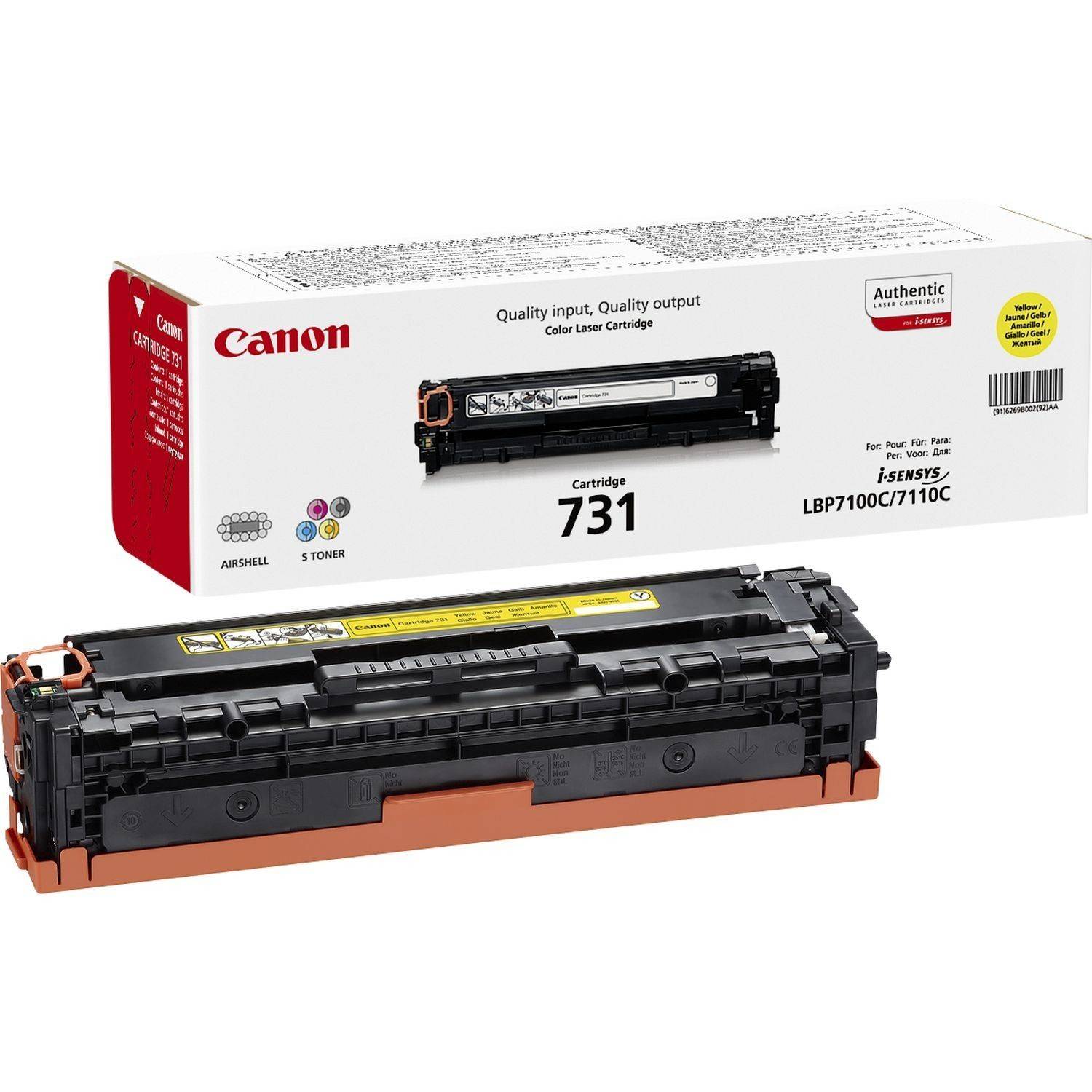 Canon Toner 731 Y Original Gelb 1500 Seiten 6269B002