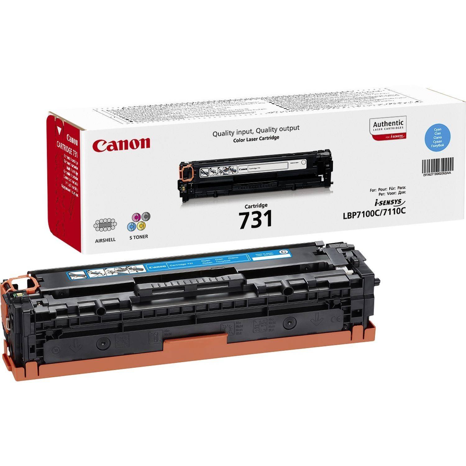 Canon Toner 731 C Original Cyan 1500 Seiten 6271B002