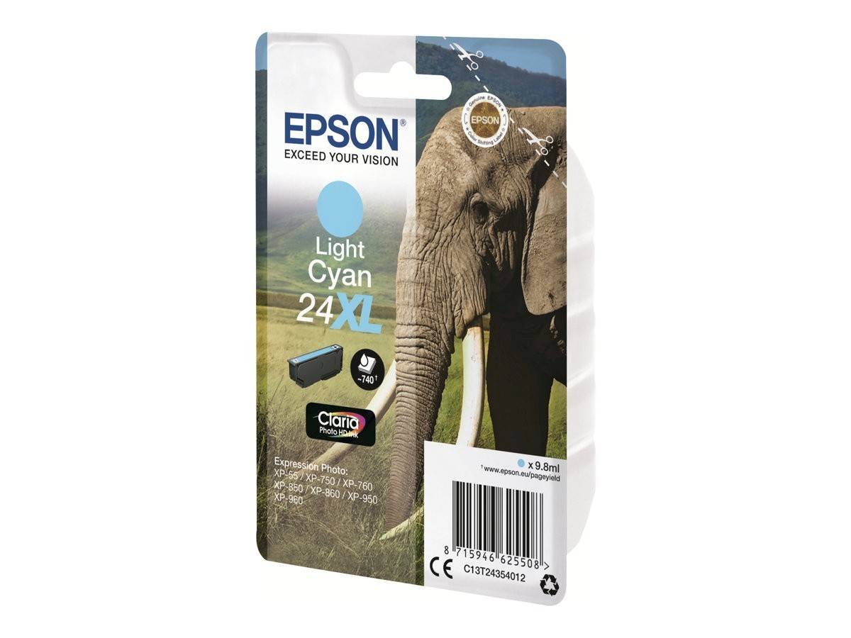 Epson Tinte C13T24354012 Foto Cyan 24XL light cyan