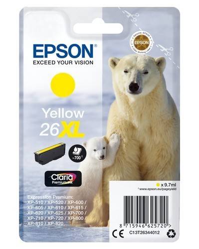 Epson 26XL - 9.7 ml - XL - Gelb - Original - Blisterverpackung - Tintenpatrone -
